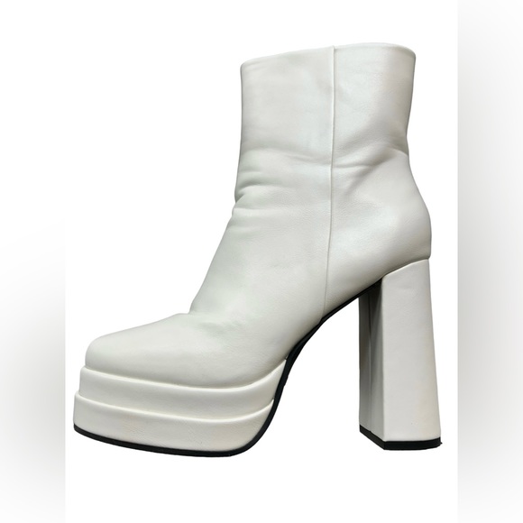 KOREAN FASHION Women’s chunky heels ankle platform GO GO boots shoes size 10 - Picture 4 of 5